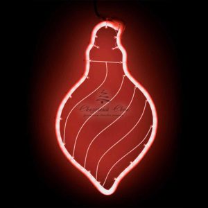 Светодиодная Фигура Шар 24 x 42 см Красная, Гибкий Неон и Акрилайт, IP54