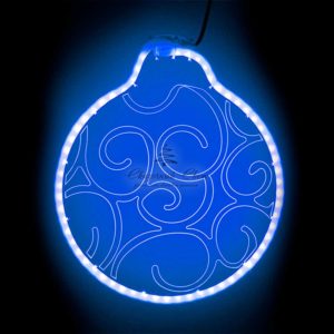 Светодиодная Фигура Шар 30 x 30 см Синяя, Гибкий Неон и Акрилайт, IP54