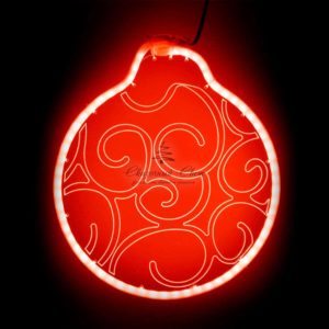 Светодиодная Фигура Шар 30 x 30 см Красная, Гибкий Неон и Акрилайт, IP54