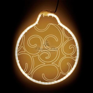 Светодиодная Фигура Шар 30 x 30 см Тепло-Белая, Гибкий Неон и Акрилайт, IP54