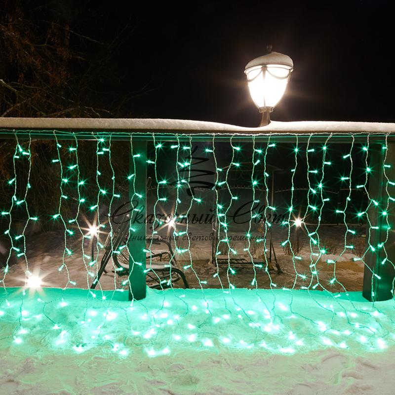 Гирлянда "Светодиодный Дождь" 2х1,5м, прозрачный провод, 230 В, диоды RGB, свечение с динамикой при приобретении контроллера 245-907 - Image 9