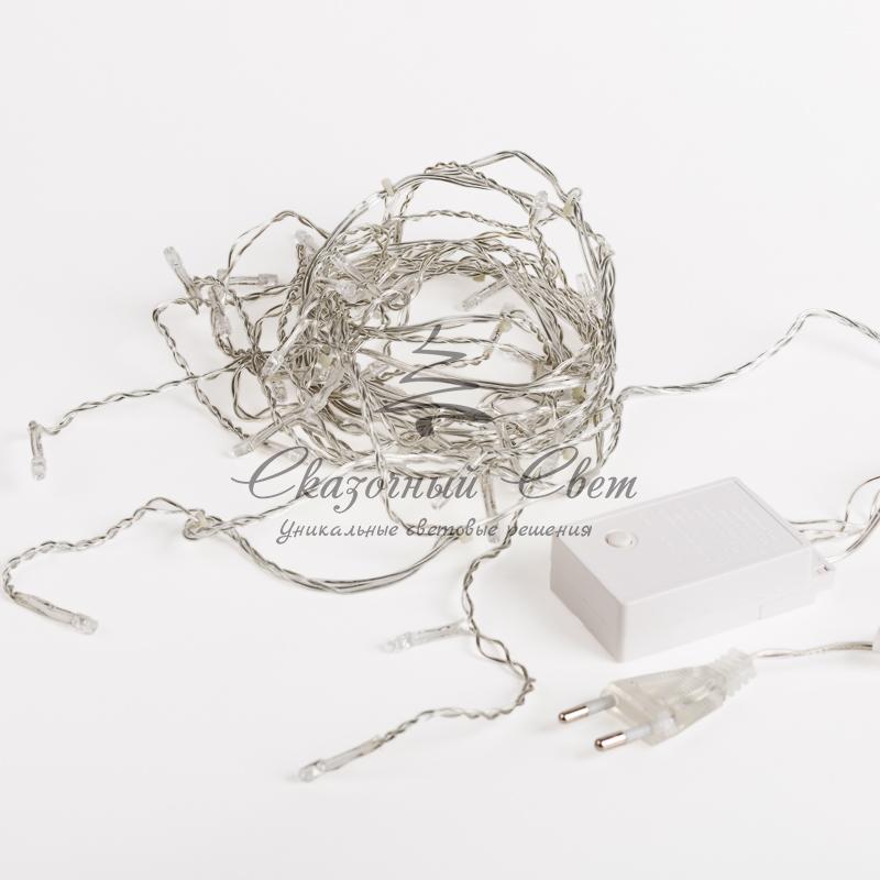 Гирлянда Айсикл (бахрома) светодиодный, 1,8 х 0,5 м, прозрачный провод, 230 В, диоды синие - Image 9