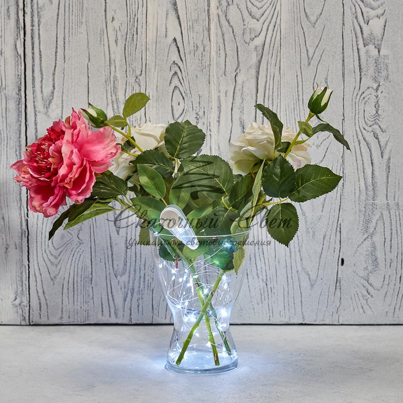 Гирлянда «Роса» с прищепкой 3 м, 30 LED, белое свечение, 2хCR2032 в комплекте NEON-NIGHT - Image 9