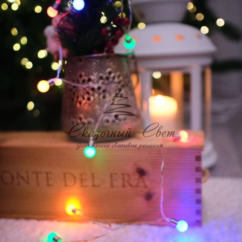 Гирлянда светодиодная «Мини-лампочки» 1.5 м, 10 LED, прозрачный ПВХ, цвет свечения мультиколор, 2 х АА (батарейки не в комплекте) NEON-NIGHT - Image 9