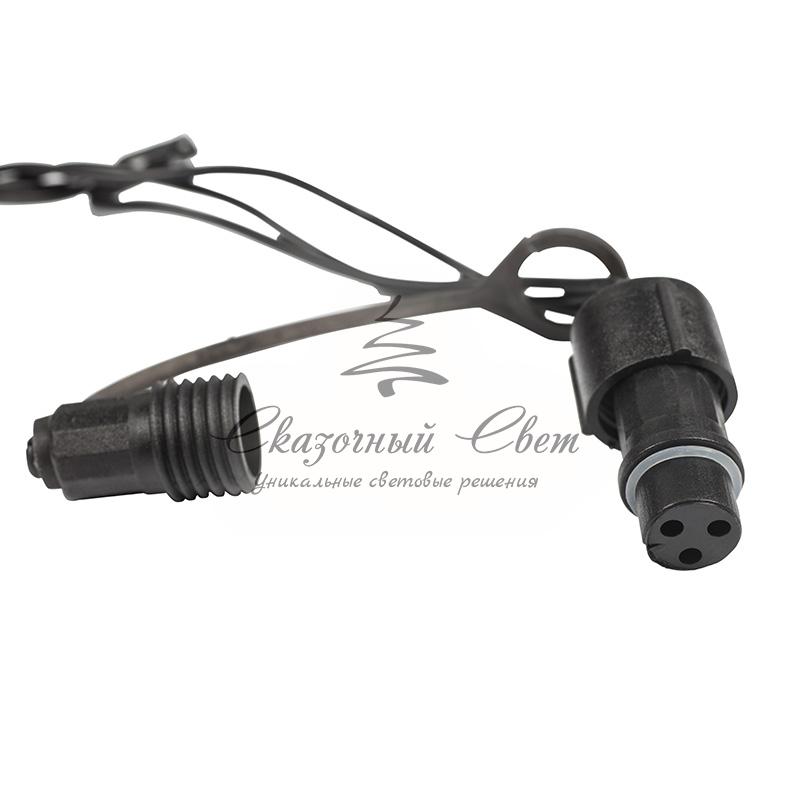 Гирлянда "Твинкл Лайт" 10 м, черный ПВХ, 100 диодов, цвет желтый - Image 9