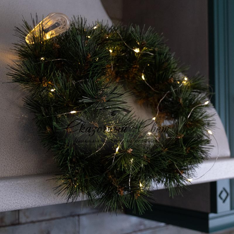 Еловый венок NEON-NIGHT Ø 30 см, леска - Image 9