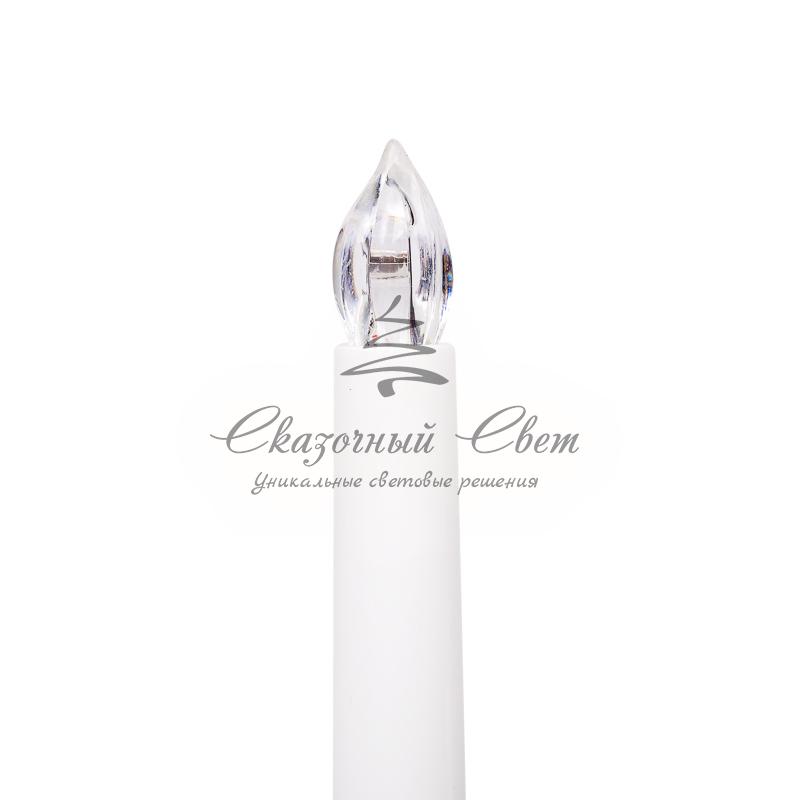 Новогодняя горка 7 свечек, цвет корпуса: Белый, цвет свечения: ТЕПЛЫЙ БЕЛЫЙ - Image 9