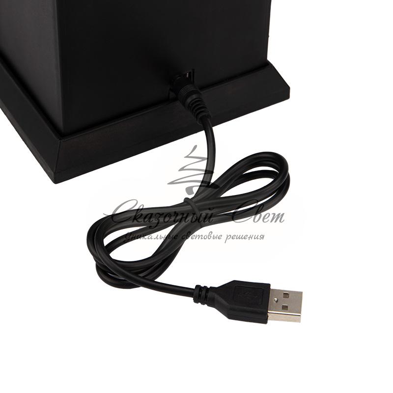 Светодиодный камин «Старинные часы» с эффектом живого огня 14,7x11,7x25 см, черный, батарейки 2хС (не в комплекте) USB NEON-NIGHT - Image 9