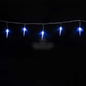 Гирлянда Сосульки 4м Белые 12см 24В, 16LED, Провод Прозрачный ПВХ, IP54