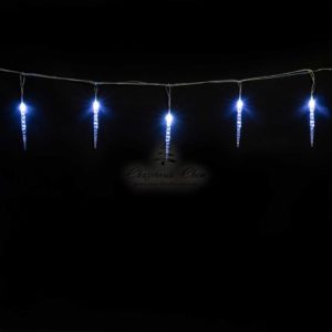 Гирлянда Сосульки 4м Белые 16см 24В, 16LED, Провод Прозрачный ПВХ, IP54