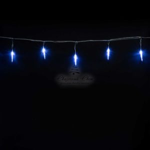 Гирлянда Сосульки 4м Белые 9см 24В, 16LED, Провод Прозрачный ПВХ, IP54