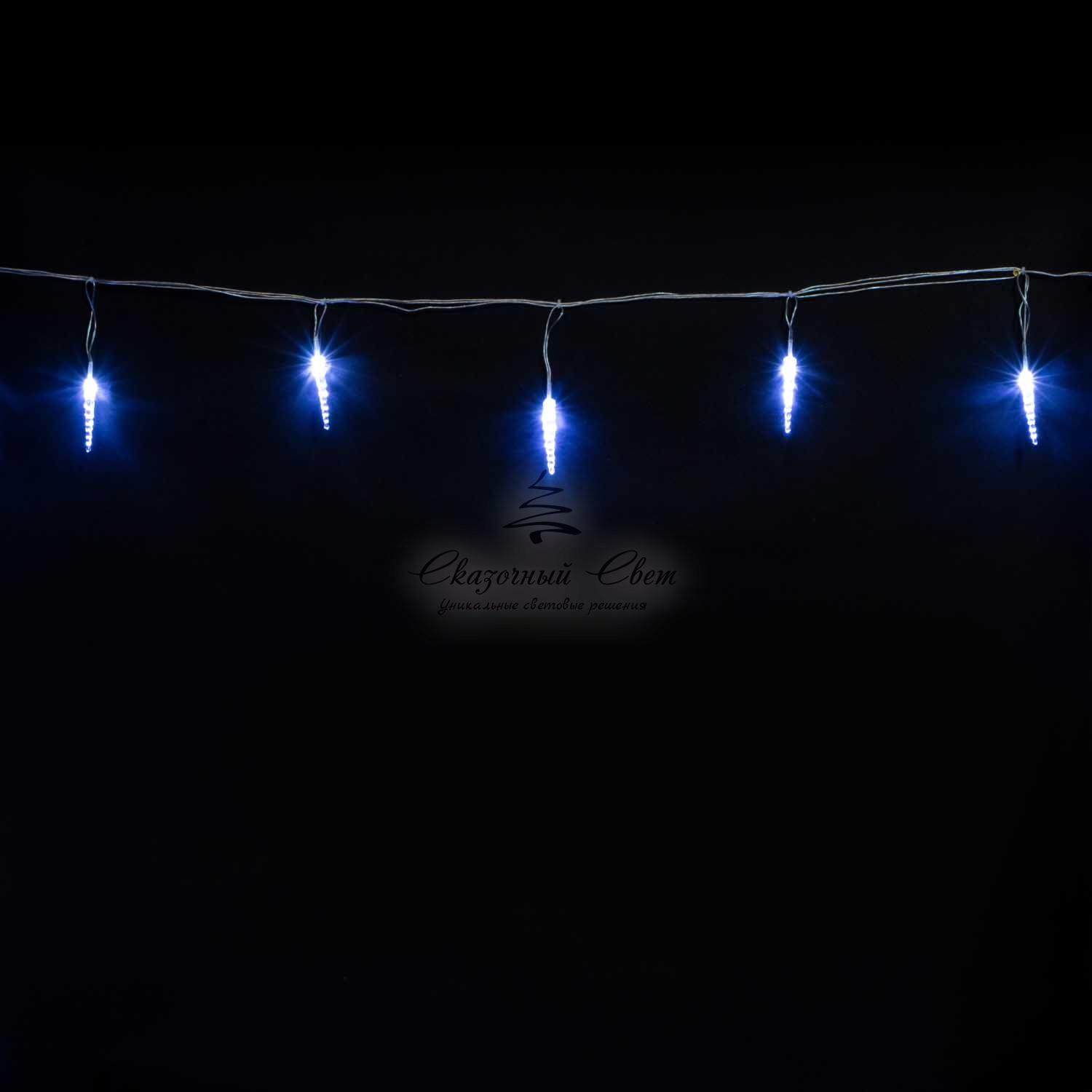 Гирлянда Сосульки 4м Белые 9см 24В, 16LED, Провод Прозрачный ПВХ, IP54