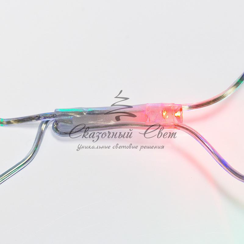 Гирлянда «Сеть» 1,5х1,5 м, прозрачный ПВХ, 96 LED мультиколор - Image 10