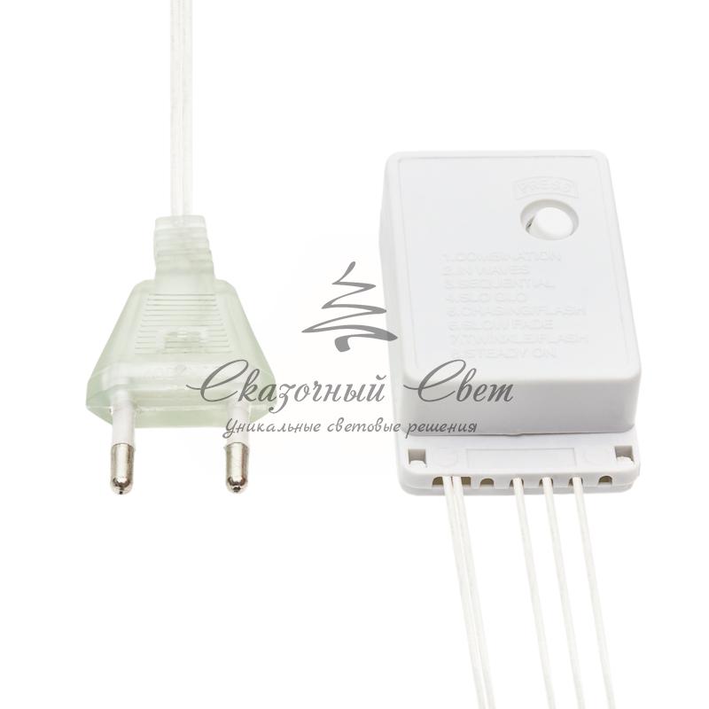 Гирлянда "Сеть" 1,5х1,5м, прозрачный ПВХ, 150 LED Синие - Image 10