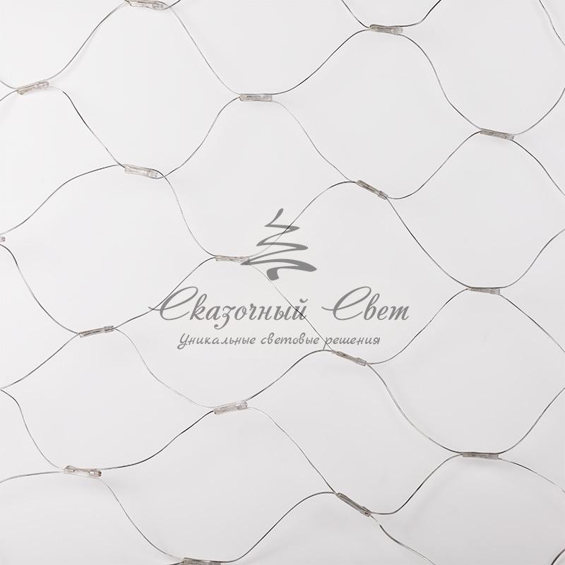 Гирлянда "Сеть" 1,8х1,5м, прозрачный ПВХ, 180 LED Белые - Image 10