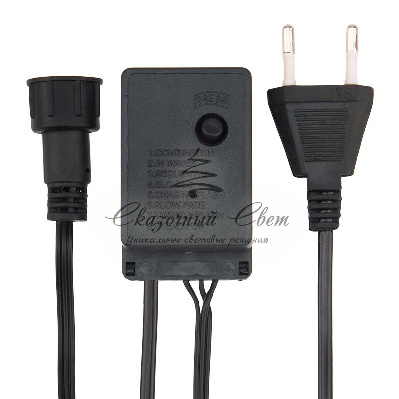 Елочная гирлянда с кольцом, 7 нитей по 1,5 метра, цвет диодов теплый белый, не соединяется - Image 10