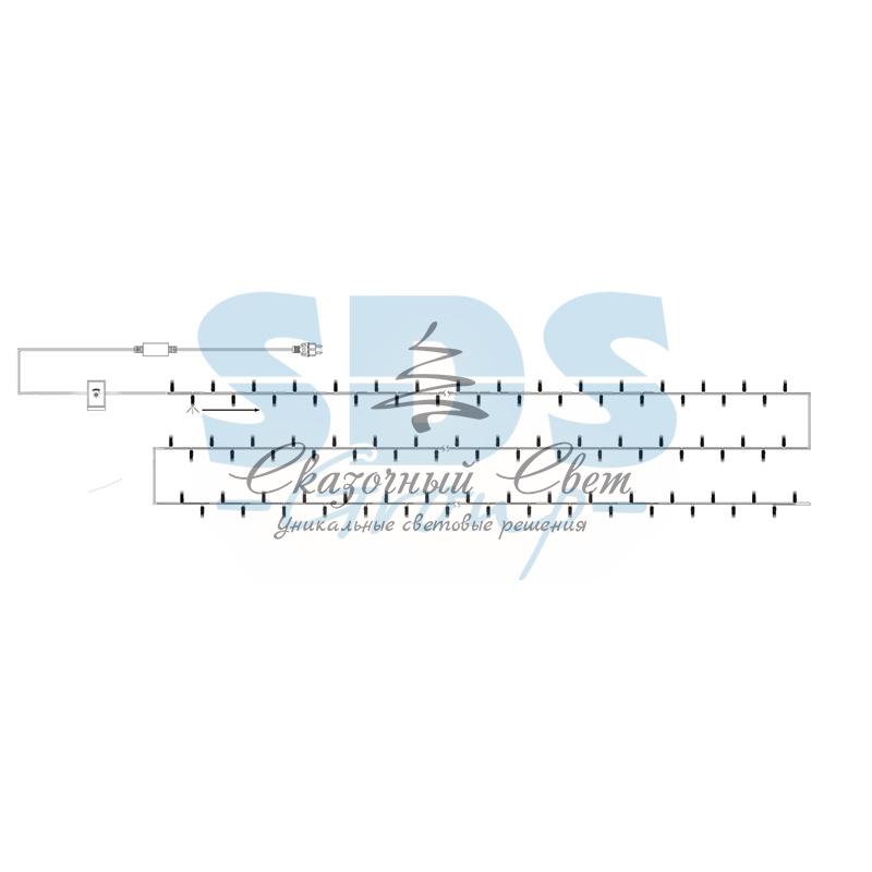 Гирлянда "Твинкл Лайт" 10 м, черный ПВХ, 100 диодов, цвет желтый - Image 10