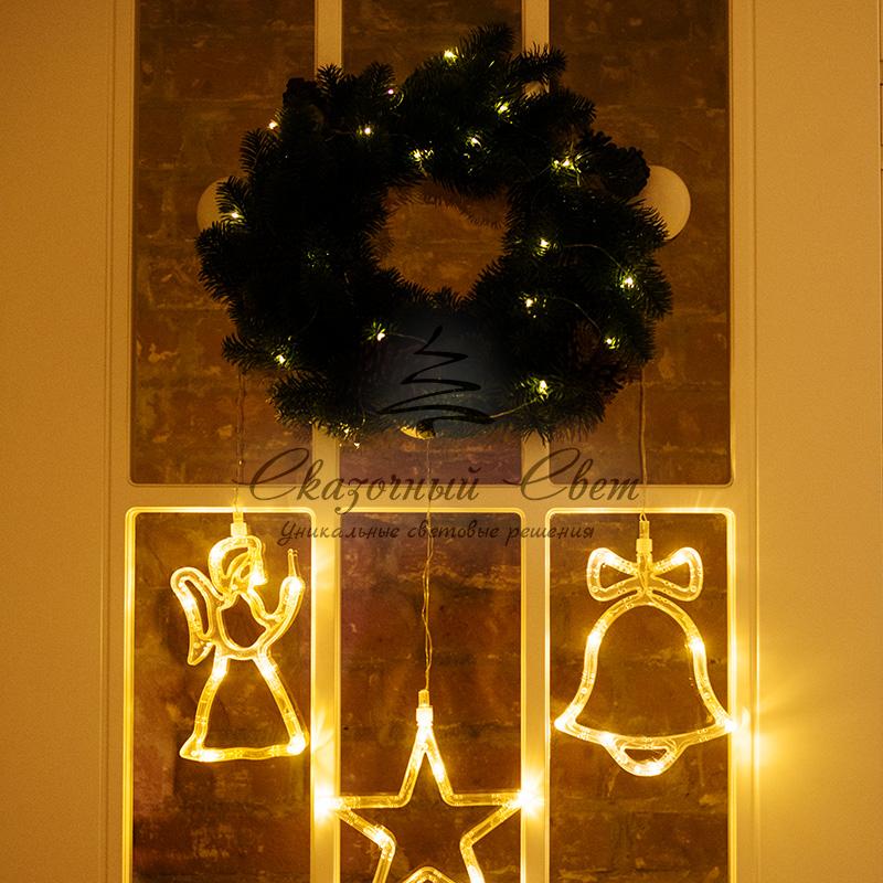 Еловый венок с шишками NEON-NIGHT Ø 45см, Литой - Image 8