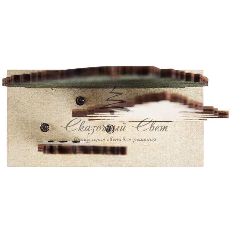 Деревянная фигурка с подсветкой "Елочка с оленем" 12*6*21,5 см - Image 10