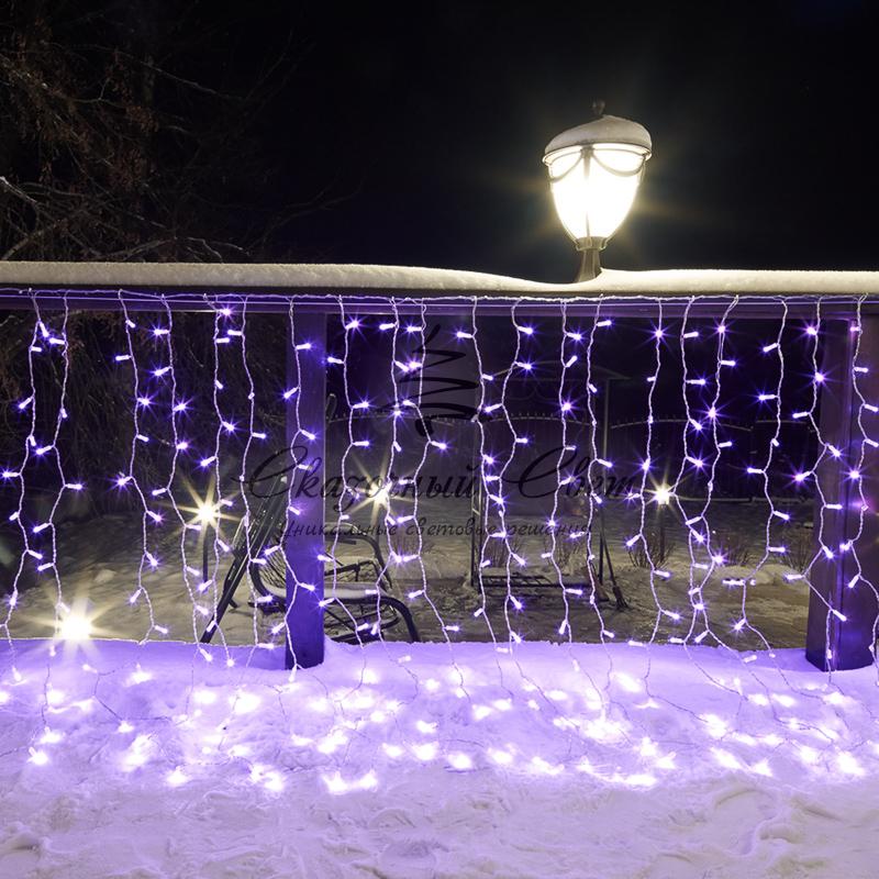 Гирлянда "Светодиодный Дождь" 2х1,5м, прозрачный провод, 230 В, диоды RGB, свечение с динамикой при приобретении контроллера 245-907 - Image 11