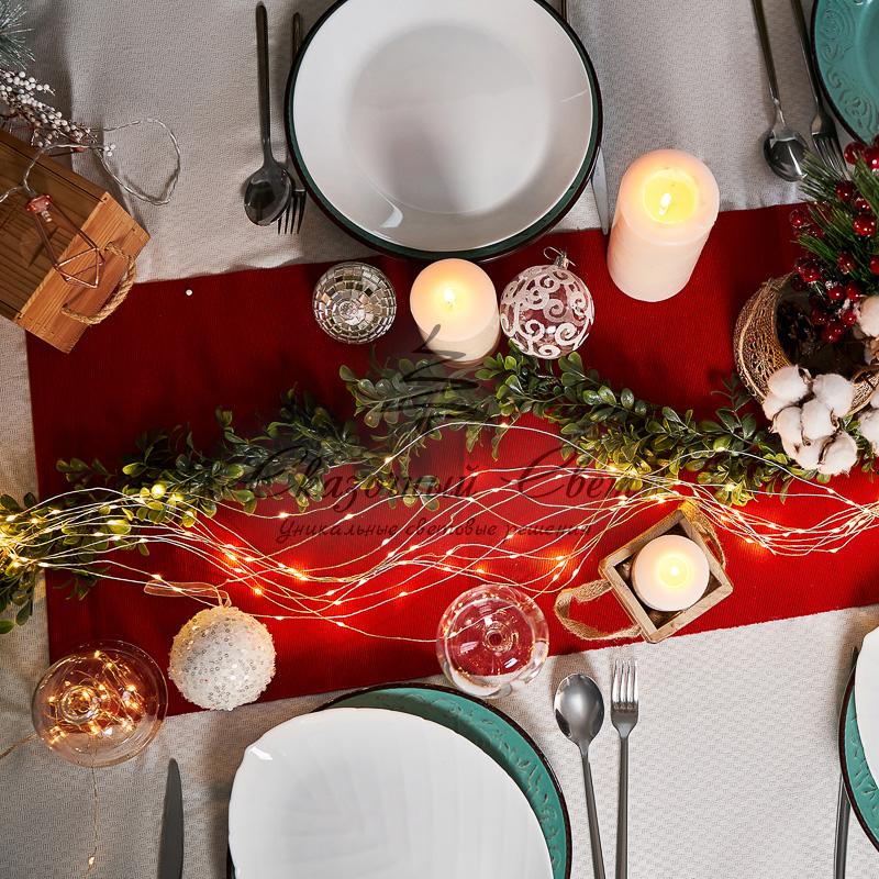 Гирлянда «Роса» с трансформатором 20 м, 200 LED, теплое белое свечение NEON-NIGHT - Image 11