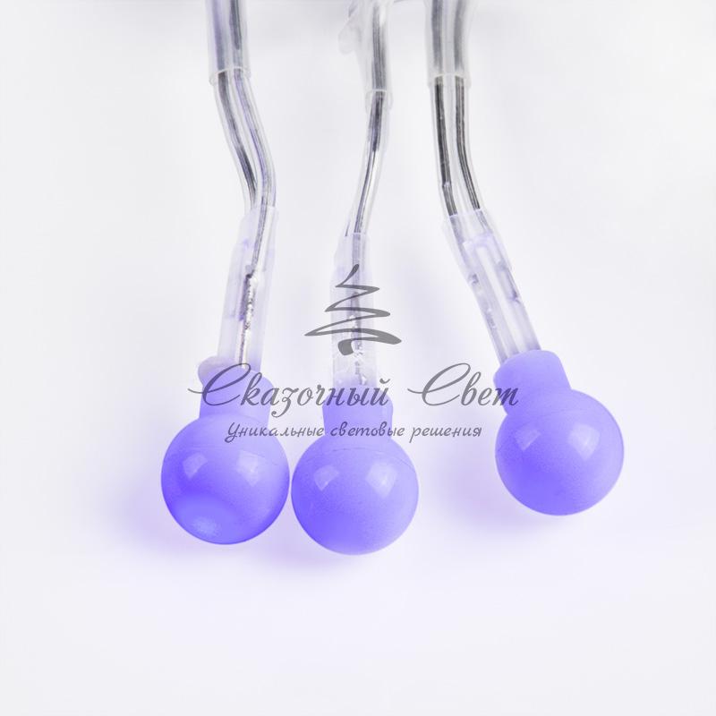 Гирлянда "Мишура LED" 6 м прозрачный ПВХ, 576 диодов, цвет синий - Image 11