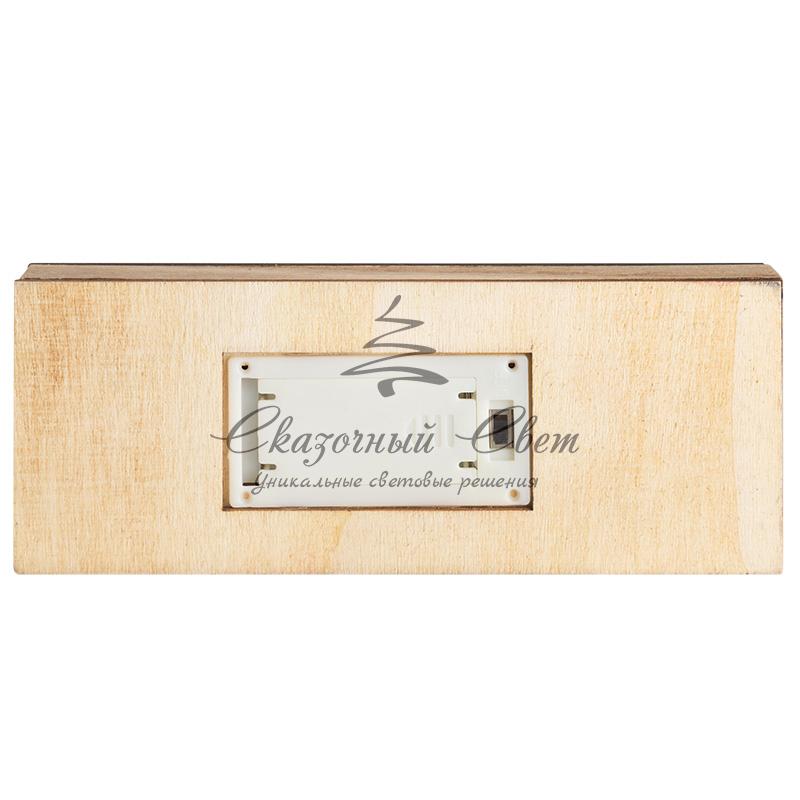 Деревянная фигурка с подсветкой "Елочка с оленем" 12*6*21,5 см - Image 11