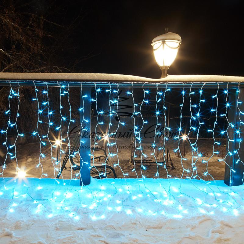 Гирлянда "Светодиодный Дождь" 2х1,5м, прозрачный провод, 230 В, диоды RGB, свечение с динамикой при приобретении контроллера 245-907 - Image 12