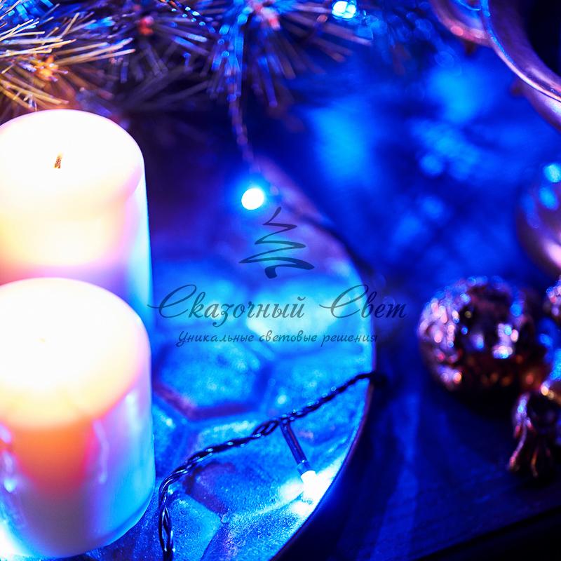 Гирлянда "Твинкл Лайт" 4 м, темно-зеленый ПВХ, 25 LED, цвет: Синий - Image 12