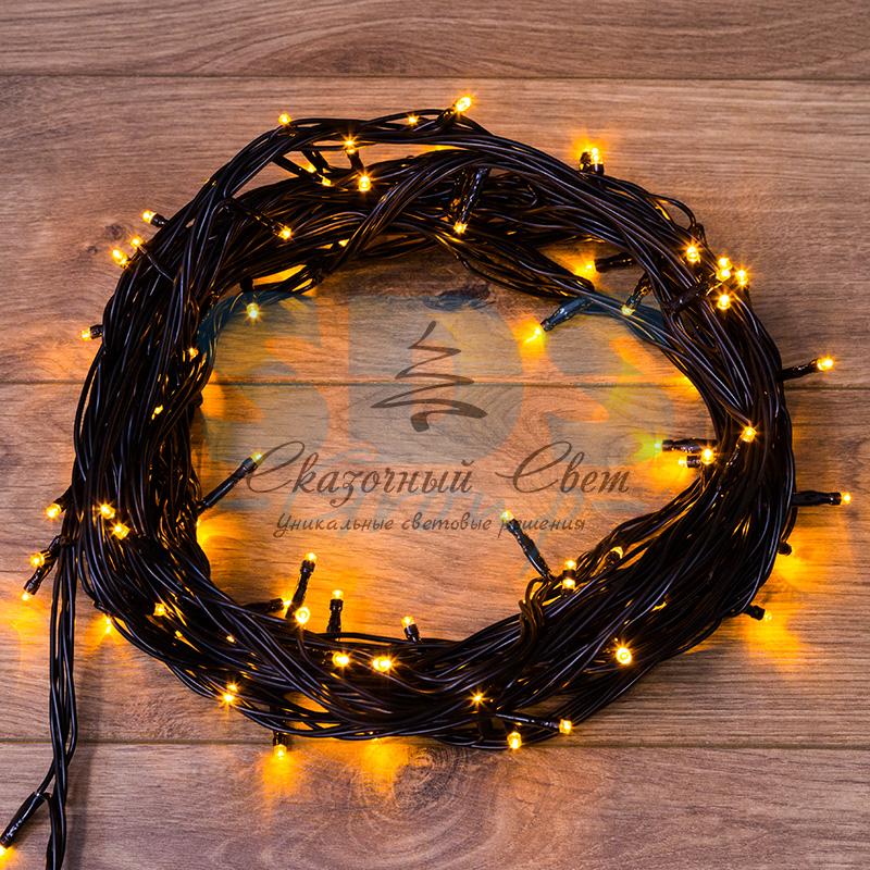 Гирлянда "Твинкл Лайт" 10 м, черный ПВХ, 100 диодов, цвет желтый - Image 12