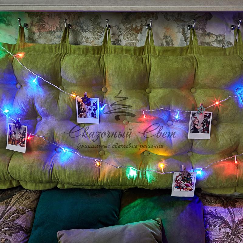 Гирлянда "Твинкл Лайт" 6 м, прозрачный ПВХ, 40 LED, цвет Мультиколор - Image 12