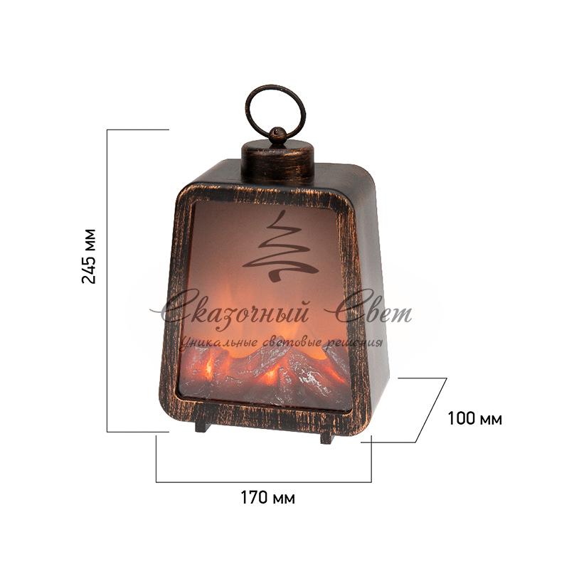 Светодиодный камин «Лофт» USB с эффектом живого огня 17х10х24.5 см NEON-NIGHT - Image 12