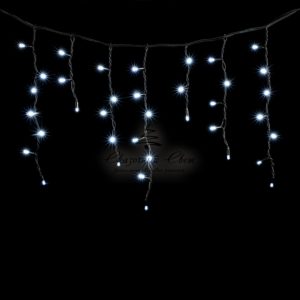 Гирлянда Бахрома 3,1 x 0,5 м Белая, 120 LED, Провод Черный Каучук, IP54