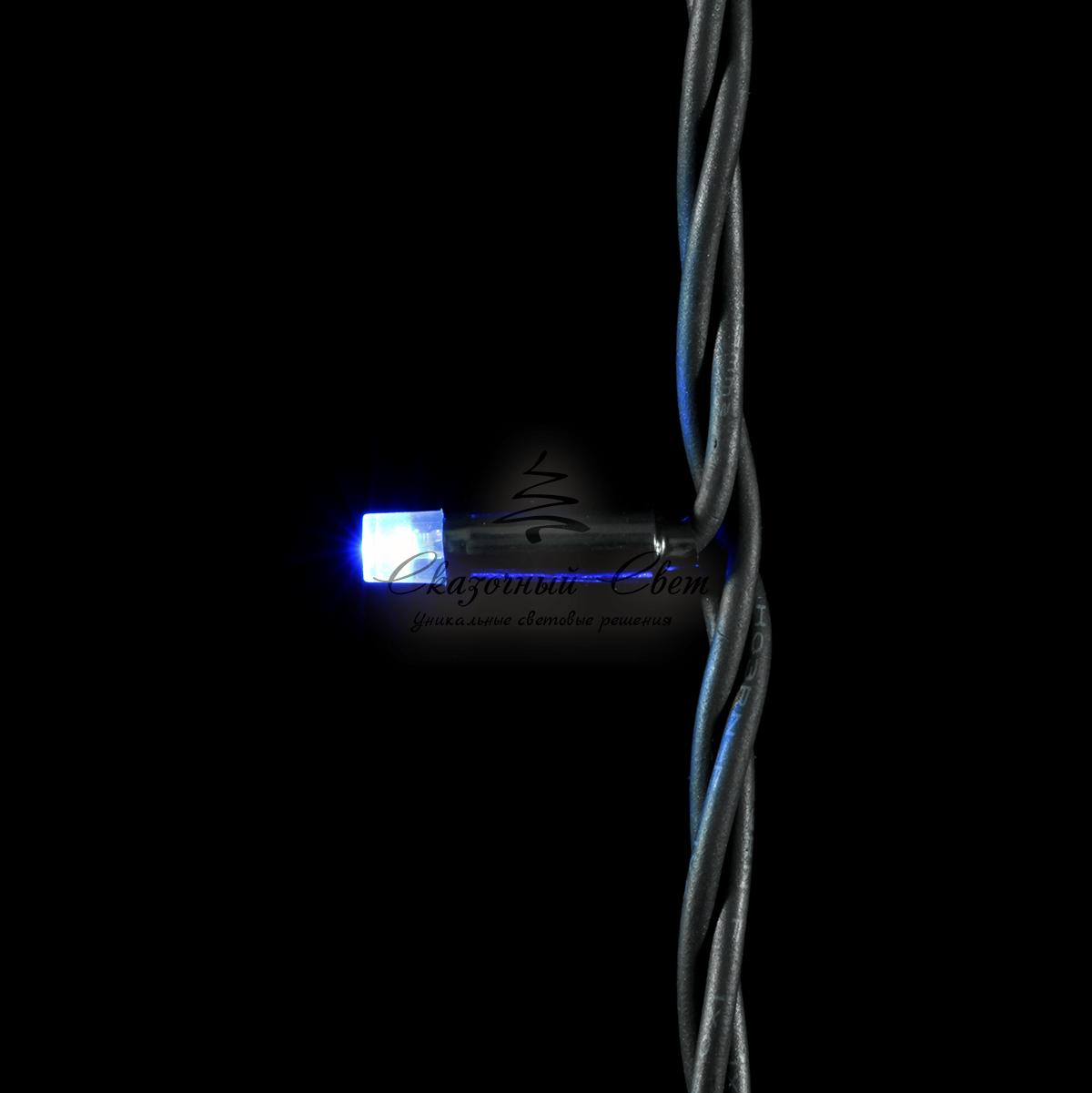 Гирлянда Нить 10м Разноцветная 24В, 75 LED, Провод Черный Каучук, IP54 - Image 2