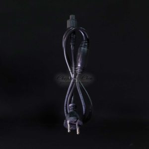 Силовой Провод 1,2м с Выпрямителем для Каучуковых и ПВХ Нитей 220В, Провод Черный Каучук, IP65