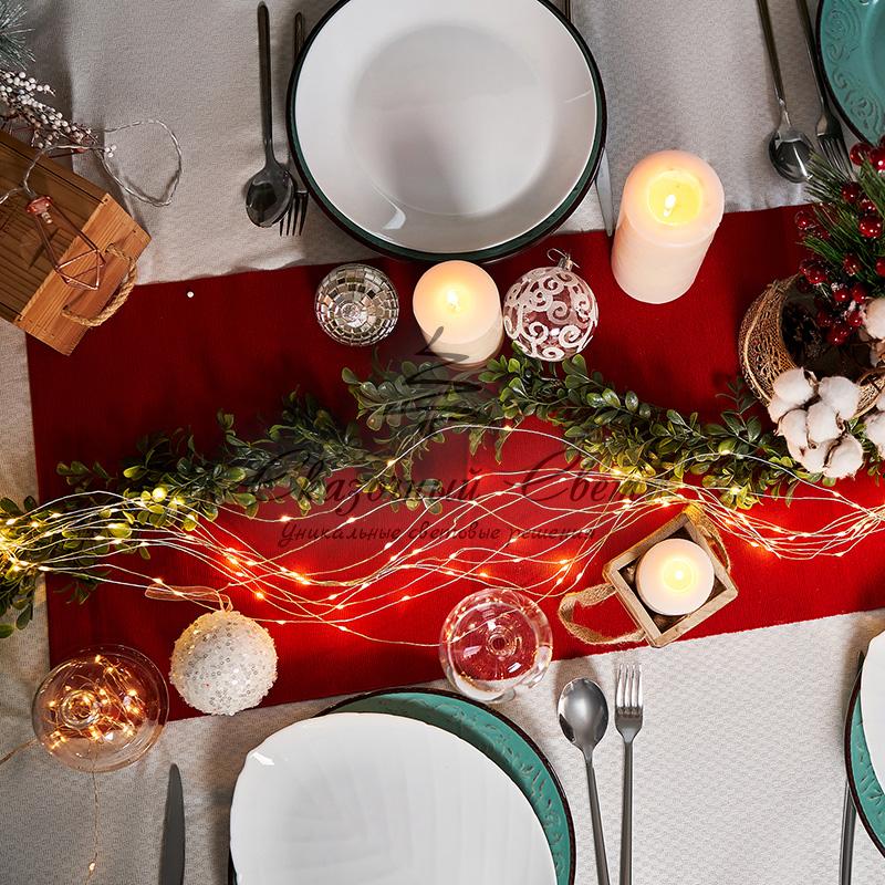 Гирлянда «Роса» с трансформатором 20 м, 200 LED, теплое белое свечение NEON-NIGHT - Image 13