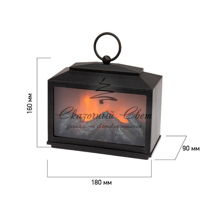 Декоративный камин "Сканди" с эффектом живого огня 18х9х16 см, батарейки 3хС (не в комплекте) - Image 13