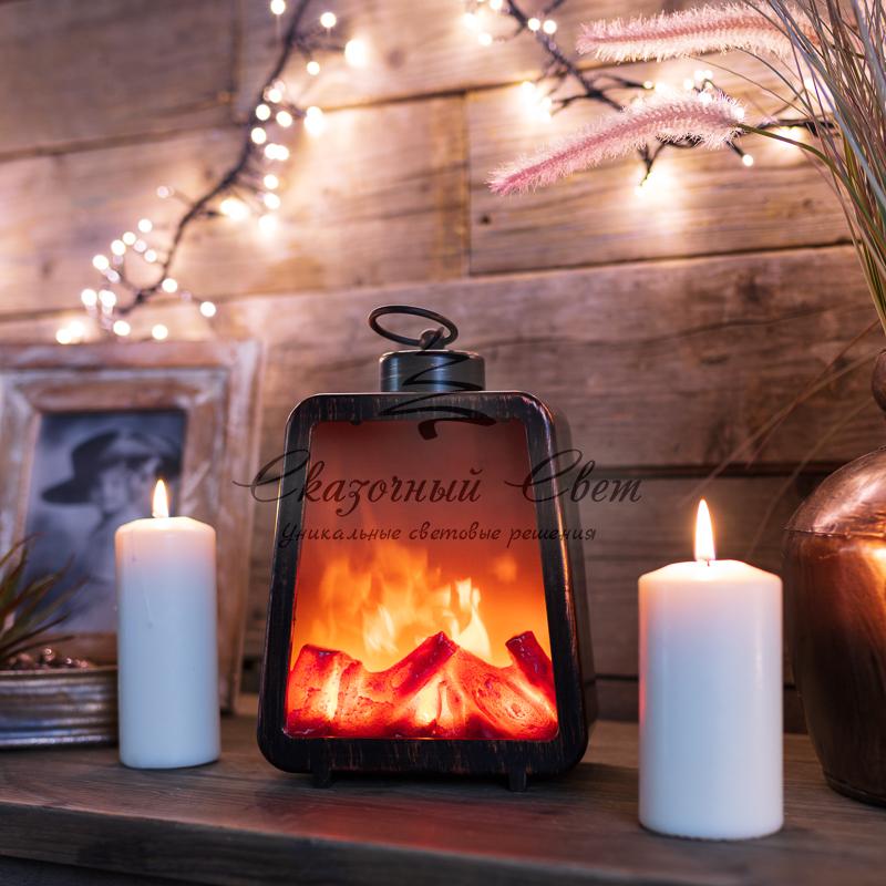 Светодиодный камин «Лофт» USB с эффектом живого огня 17х10х24.5 см NEON-NIGHT - Image 13