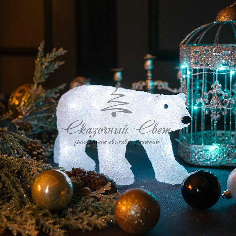 Акриловая светодиодная фигура "Медведь" 34,5х12х17 см, 4,5 В, 3 батарейки AA (не входят в комплект), 24 светодиода, NEON-NIGHT - Image 11