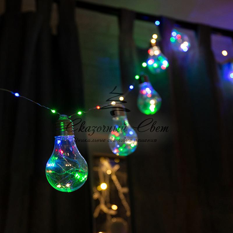 Гирлянда светодиодная "Ретро-лампы", 3 м, Мультиколор - Image 14