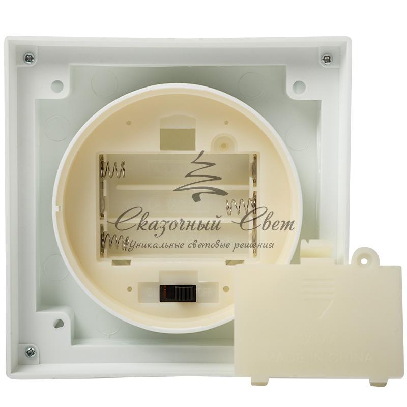 Декоративный фонарь с лампочкой, белый корпус, размер 10.5х10.5х24 см, цвет ТЕПЛЫЙ БЕЛЫЙ - Image 14