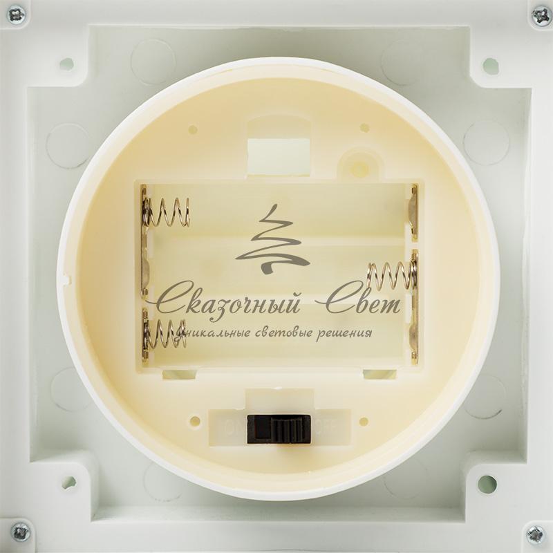 Декоративный фонарь со свечкой, белый корпус, размер 10.5х10.5х22,35 см, цвет ТЕПЛЫЙ БЕЛЫЙ - Image 14