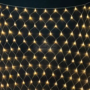 Светодиодная Сеть 2 x 2 м Тепло-Белая Модульная, 256 LED, Провод Прозрачный ПВХ, IP54