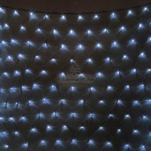 Светодиодная Сеть 2 x 2 м Белая 24В, 256 LED, Провод Черный ПВХ, IP54