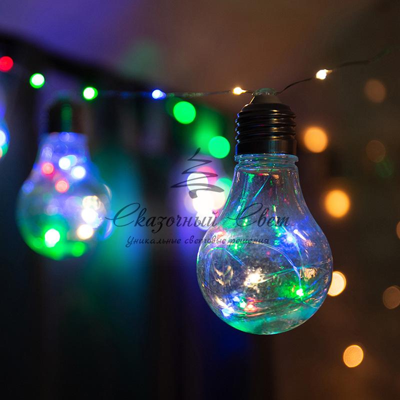 Гирлянда светодиодная "Ретро-лампы", 3 м, Мультиколор - Image 15