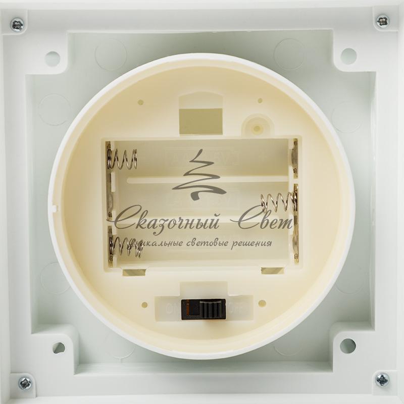 Декоративный фонарь с лампочкой, белый корпус, размер 10.5х10.5х24 см, цвет ТЕПЛЫЙ БЕЛЫЙ - Image 15