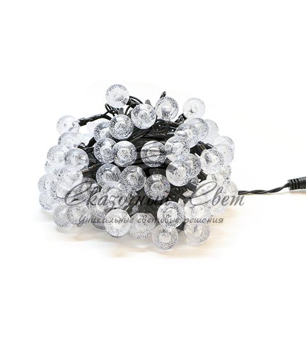 Гирлянда «Шарики» 10м Разноцветная 9В, Диаметр Шарика 23мм, 100 LED, Провод Черный ПВХ, IP54 - Image 2