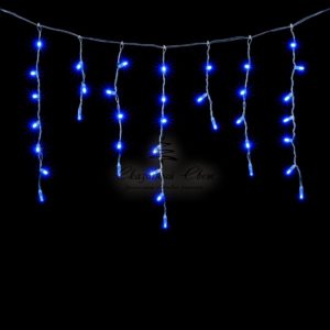 Гирлянда Бахрома с Колпачком 3,1 x 0,5 м Синяя, 120 LED, Провод Прозрачный ПВХ, IP65