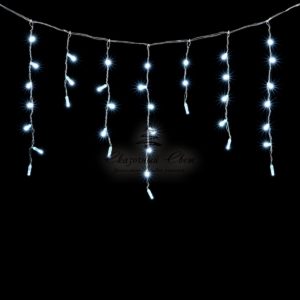 Гирлянда Бахрома с Колпачком 3,1 x 0,5 м Белая, 120 LED, Провод Прозрачный ПВХ, IP65