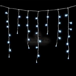 Гирлянда Бахрома 3,1 x 0,5 м Белая, 150 LED, Провод Прозрачный ПВХ, IP54